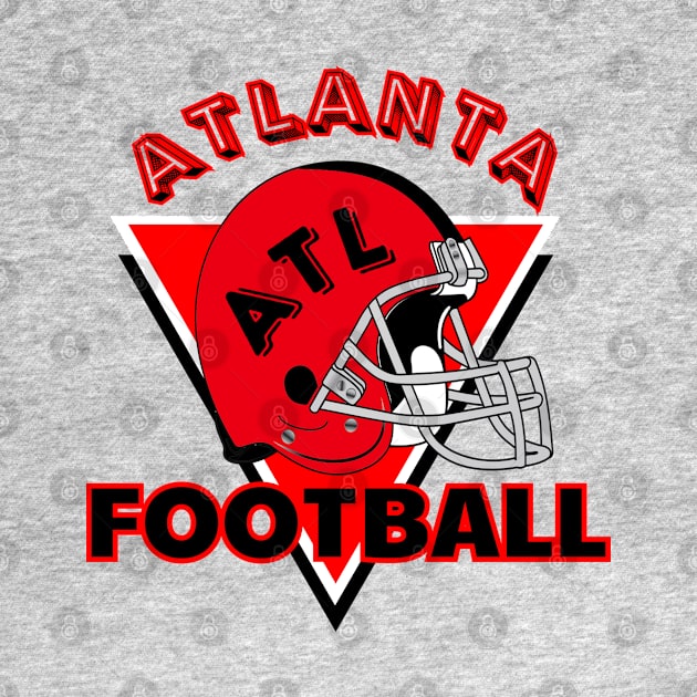 Atlanta Football Vintage Style by Borcelle Vintage Apparel 